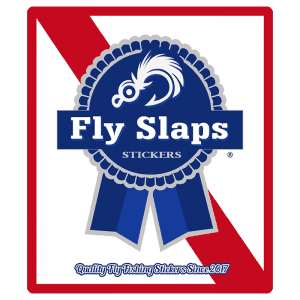 Fly Slaps Blue Ribbon Sticker