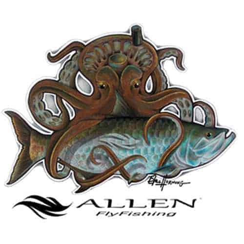 Eric Hornung - Kraken (Mini Decal) - Fly Slaps Fly Fishing Stickers and  Decals