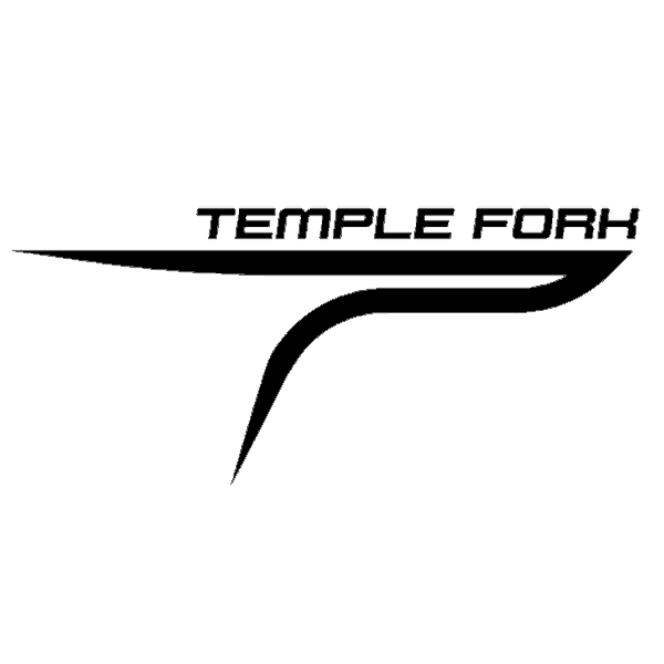 Temple Fork Outfitters Logo Die Cut Stickers (Black)
