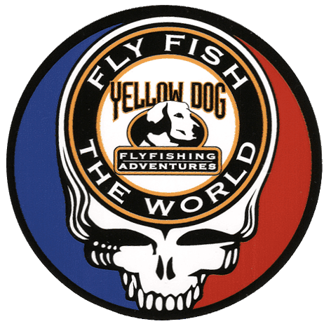 Yellow Dog Fly Fishing Steal Your Face Sticker