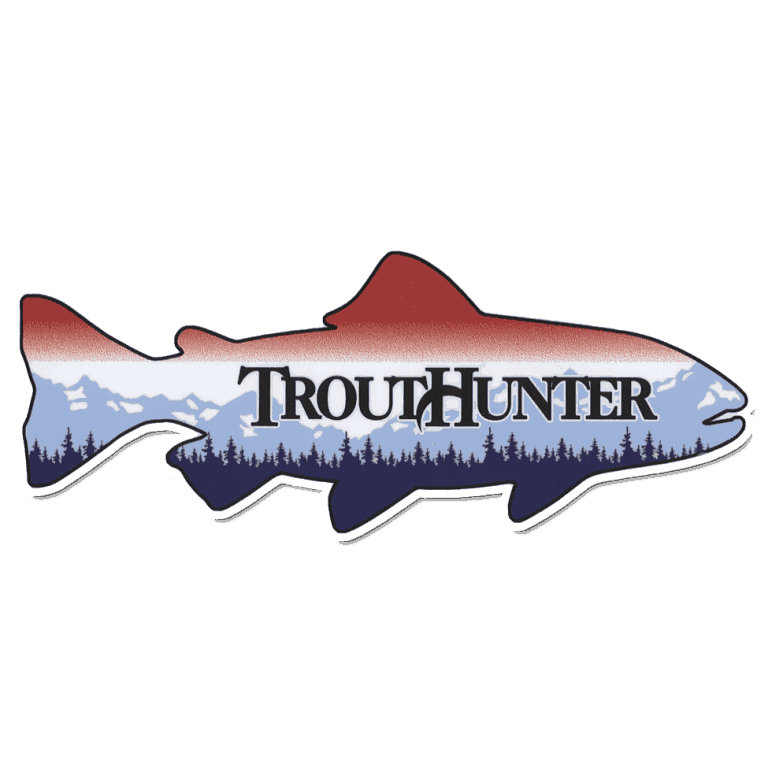 TroutHunter Die Cut ID Plate Fish Sticker (Large) - Fly Slaps Fly ...