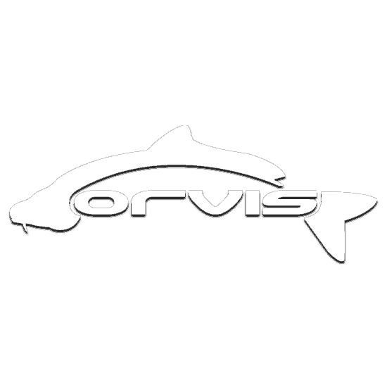 Orvis Trout Fishing Decal Rainbow Chrome tackle box case sticker carp fly large