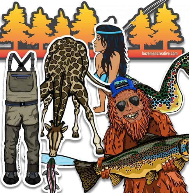 Bozeman Creative Stickers