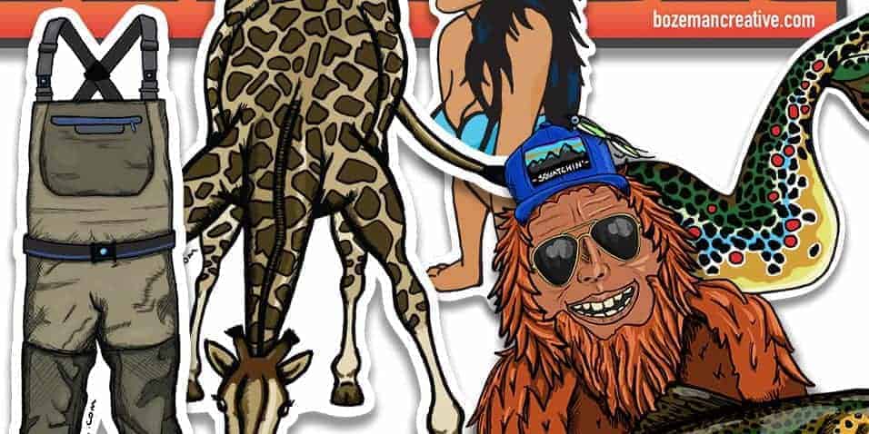 Bozeman Creative Stickers Bozeman Creative Stickers