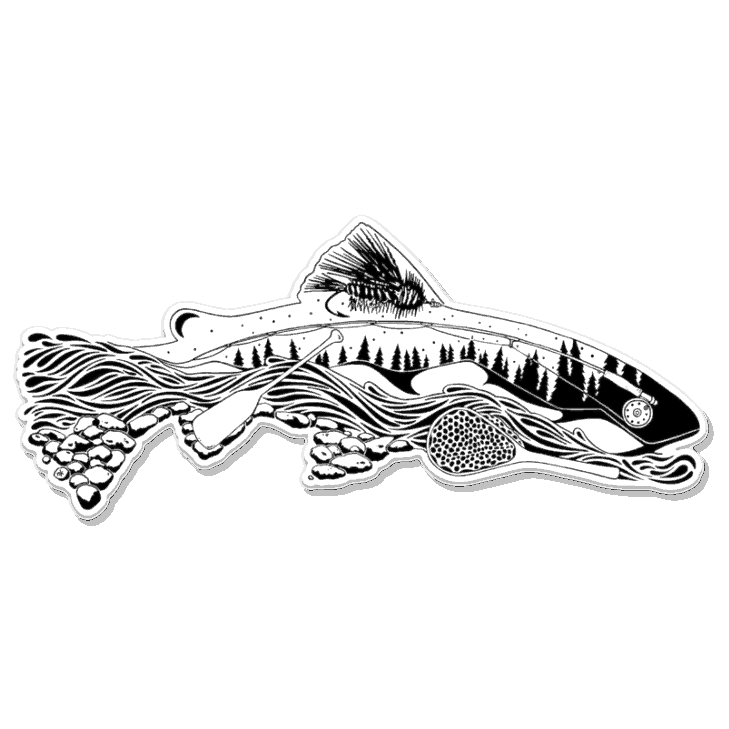 Nate Karnes The Remedy - Elements of Fly Fishing Decal