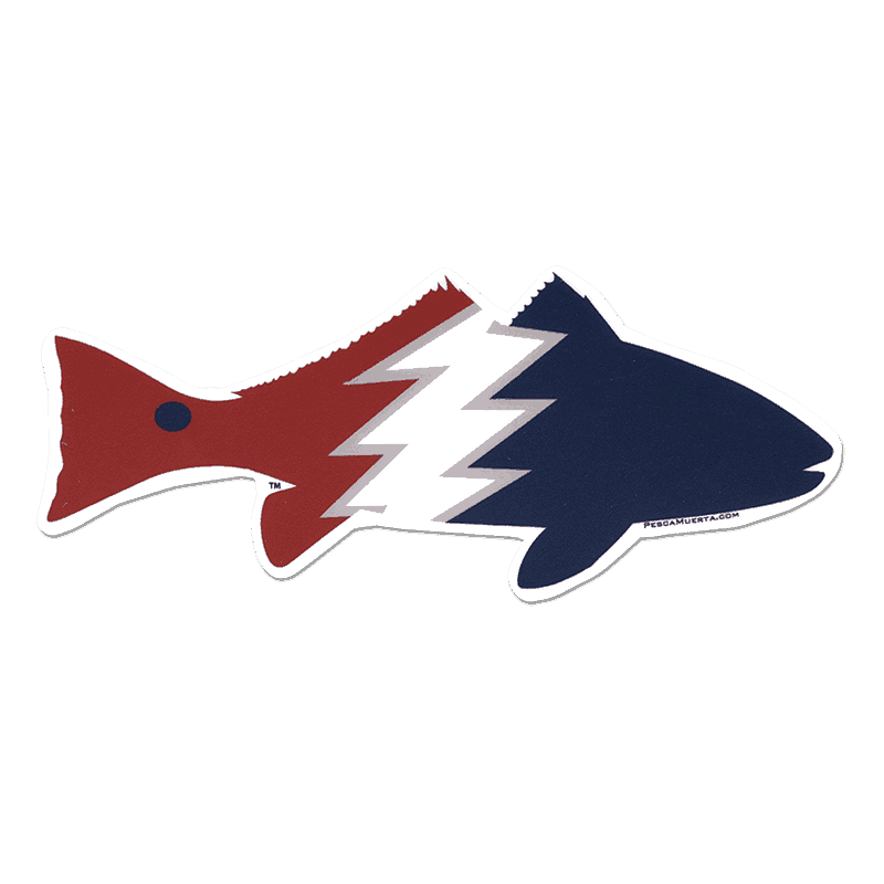 Pesca Muerta Redfish Decal - Fly Slaps Fly Fishing Stickers and Decals