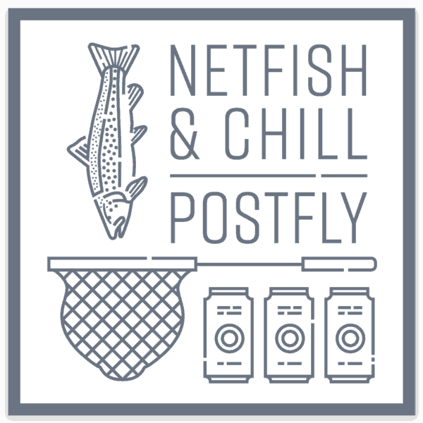 PostFly Netfish and Chill Sticker