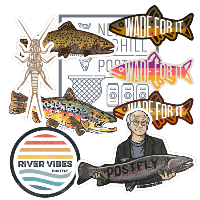 Postfly Fly Fishing Stickers Postfly Fly Fishing Stickers