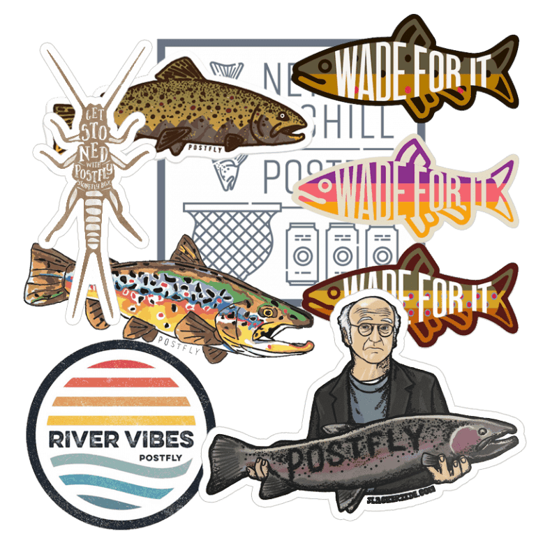 Postfly Fly Fishing Stickers