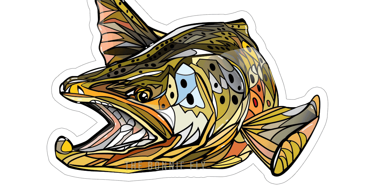 Brandon Finnorn Texas Redfish Sticker - Fly Slaps Fly Fishing Stickers and  Decals