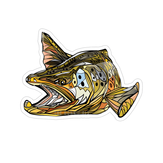 Brandon Finnorn Brown Trout Sticker