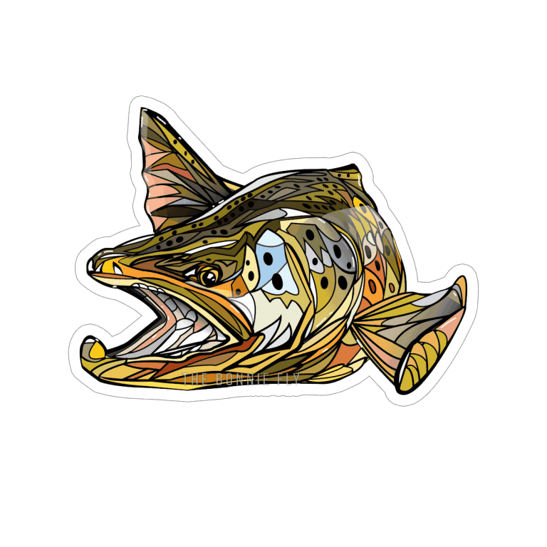 Brandon Finnorn Brown Trout Sticker