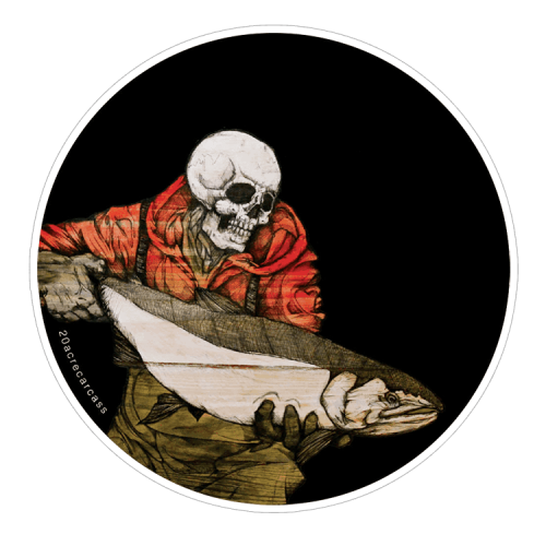 Jake Keeler Slint The Red Hooded Steelhead Sticker