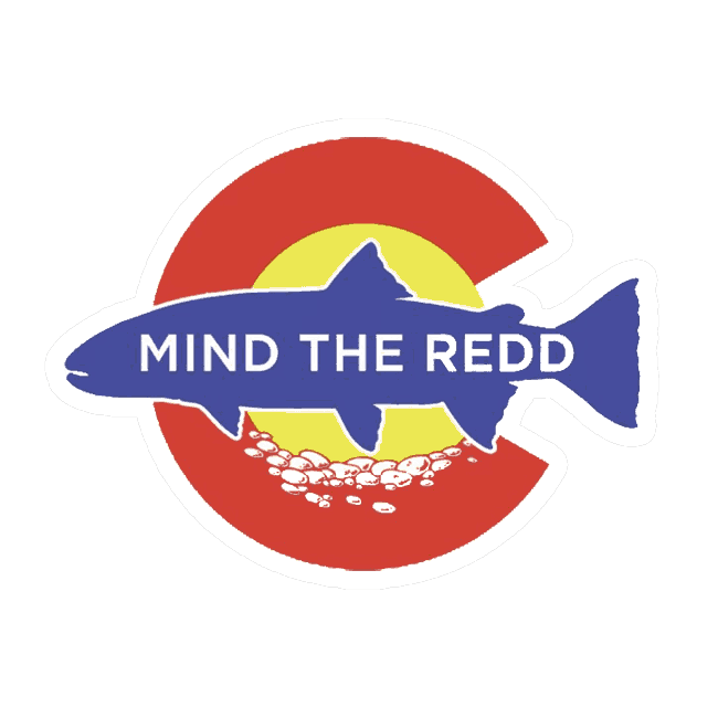 Nate Karnes Mind The Redd Colorado Decal - Fly Slaps Fly Fishing Stickers  and Decals