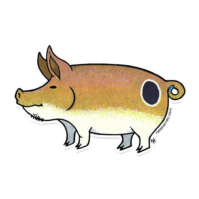 Nate Karnes Pig Redfish Sticker