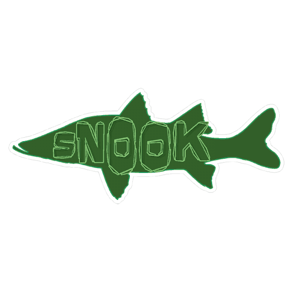 TypeFace Snook Sticker