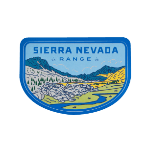Sendero Mountain Range Sierra Nevada Sticker