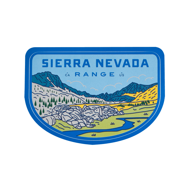 Sendero Mountain Range Sierra Nevada Sticker