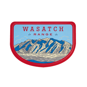Sendero Mountain Range Wasatch Sticker