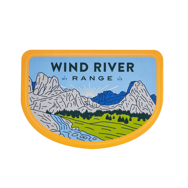 Sendero Mountain Range Wind River Sticker