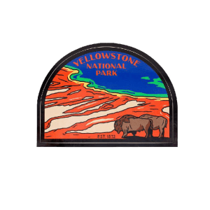 Sendero Yellowstone National Park Sticker