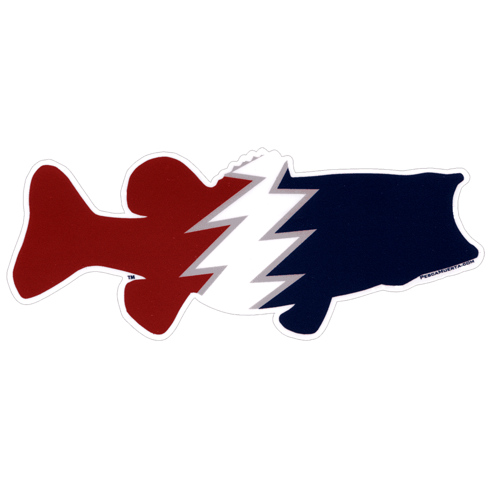 Pesca Muerta Large Mouth Bass Sticker - Fly Slaps Fly Fishing