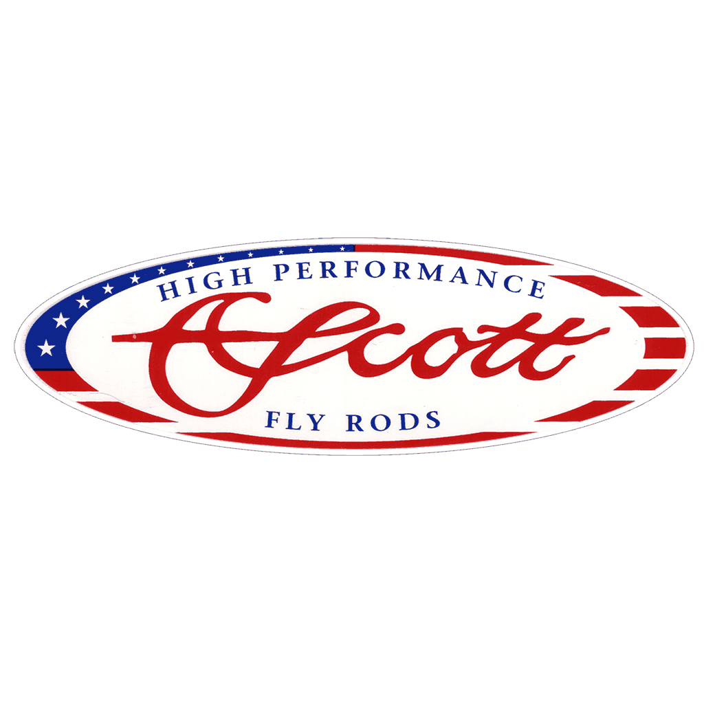Scott Fly Rods American Flag Oval Decal - Fly Slaps Fly Fishing Stickers  and Decals