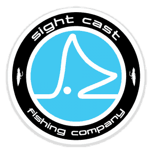 Sight Cast Salt Water Fly Fishing Circle Logo Sticker