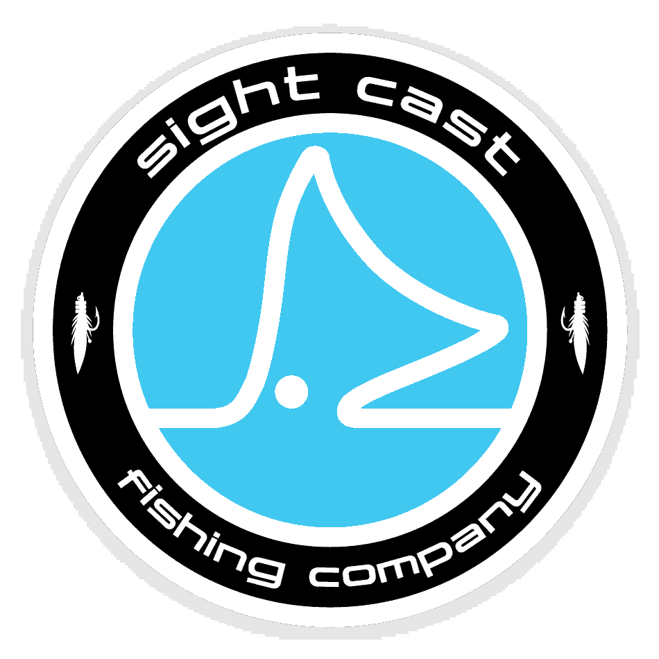 Sight Cast Fishing Company Circle Logo Sticker