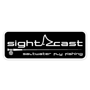 Sight Cast Salt Water Fly Fishing Horizontal Logo Sticker