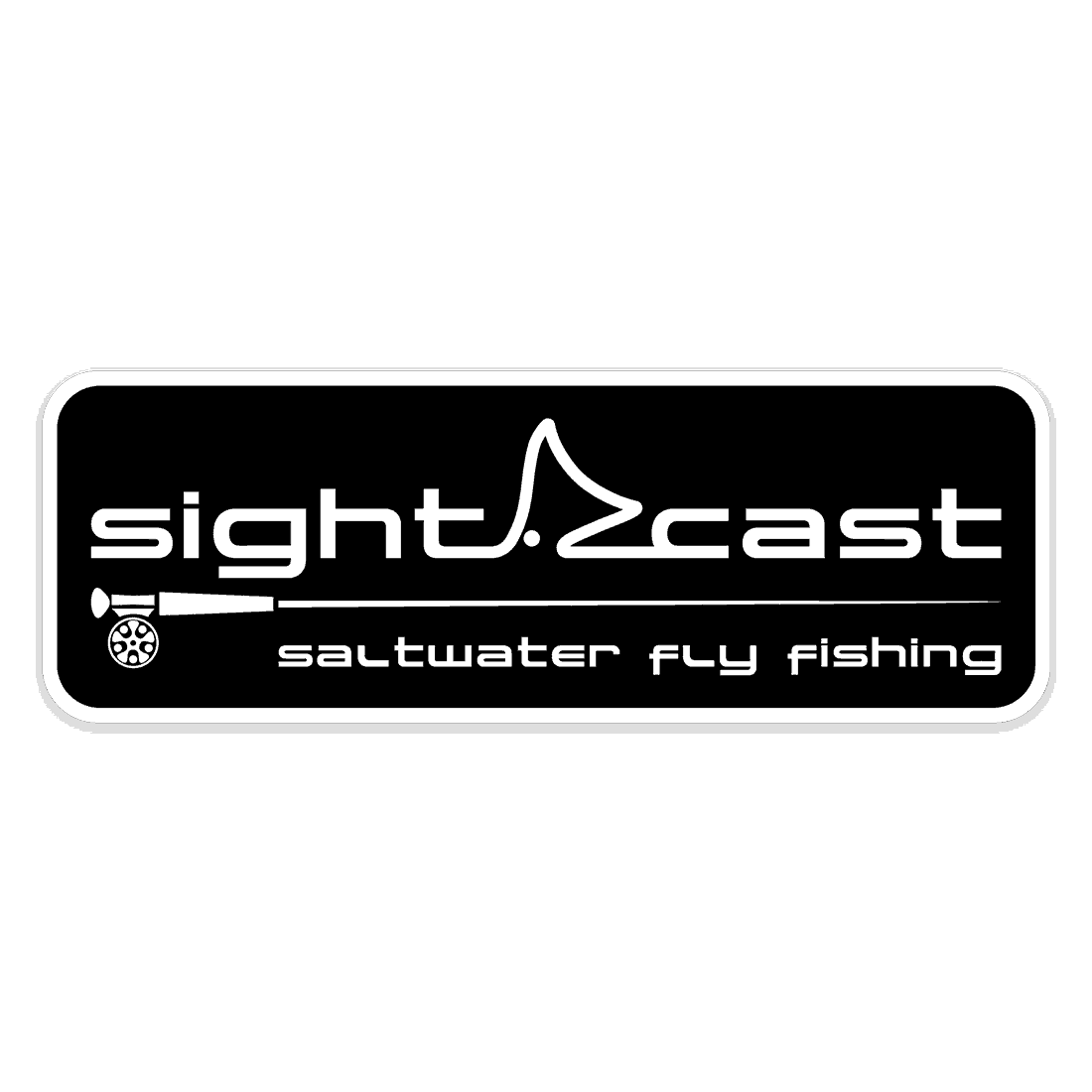Sight Cast Fishing Company Horizontal Logo Sticker