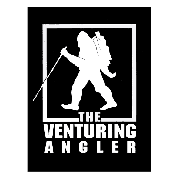 The Venturing Angler Hiking Sticker