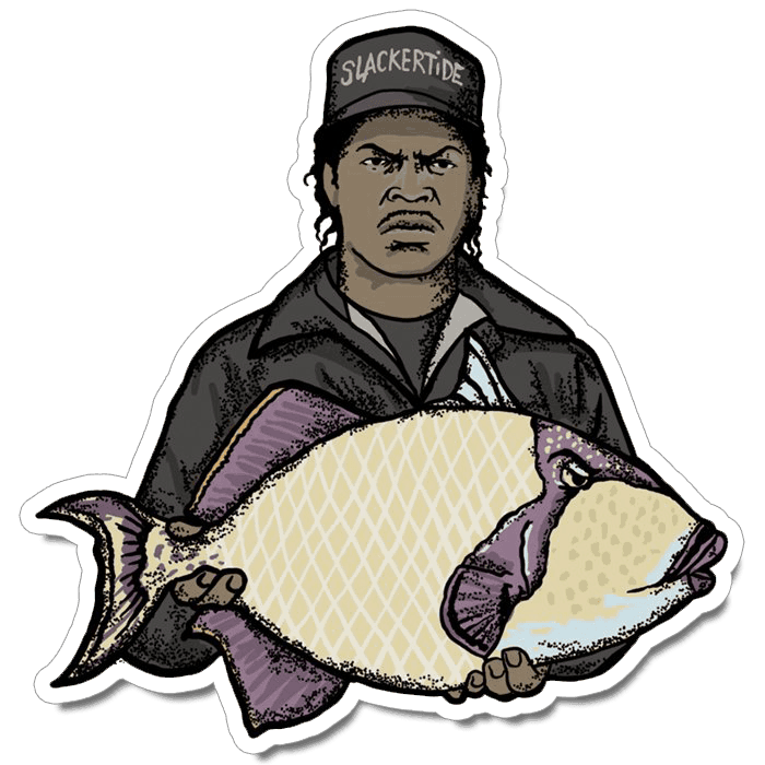 Richard Blanco Trigga With Attitude Sticker - Fly Slaps Fly Fishing Stickers  and Decals