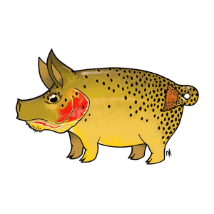Nate Karnes Hillbilly Brook Trout Decal - Fly Slaps Fly Fishing