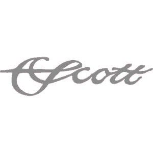 Scott Fly Rods Die Cut Logo Decal Silver