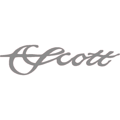 Scott Fly Rods Die Cut Logo Decal Silver
