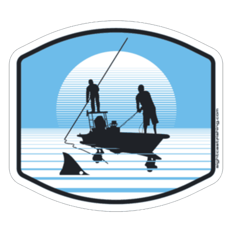 Sight Cast Fishing Company Horizontal Logo Sticker