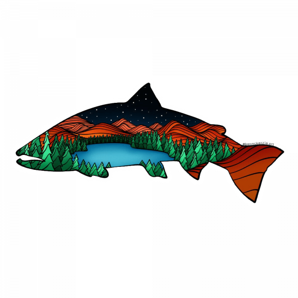 Ben McKenzie Fish Outdoors Nature Sticker