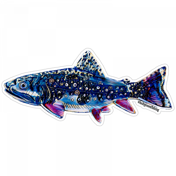 Holly Jones Spaced Out Trout Sticker