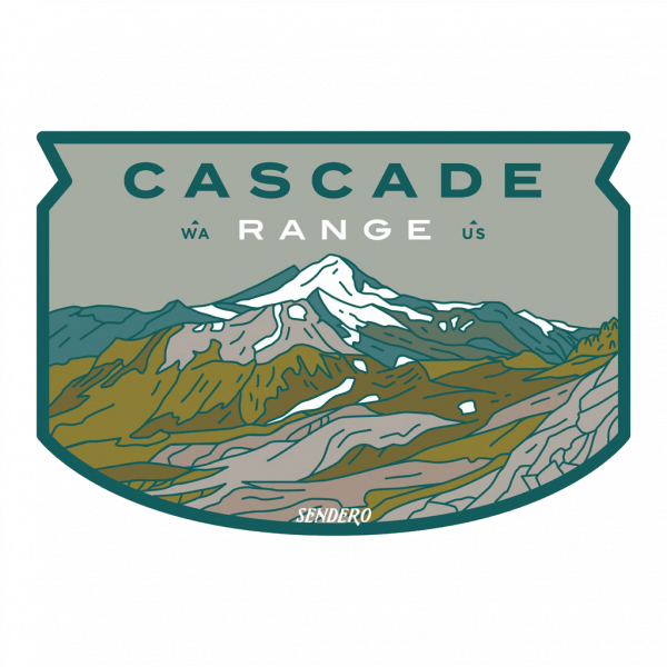 Sendero Cascade Range Sticker
