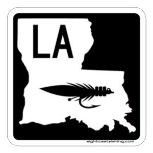 Sight Cast Fishing Company Louisiana Highway Fly Sticker