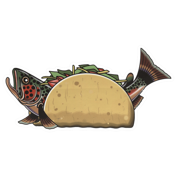 DrewLR Fish Taco Sticker