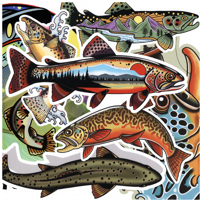 Drew Wilson Trout Stickers