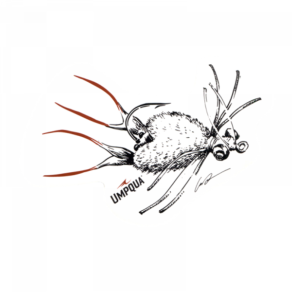 Umpqua Crab Pattern Sticker