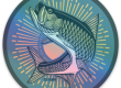 Fly Slaps Holographic Sunburst Tarpon Sticker