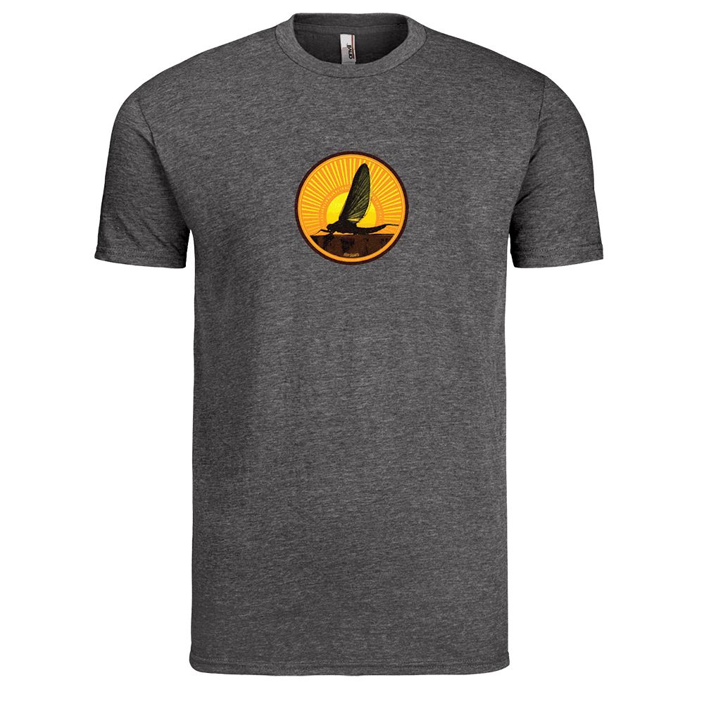 Fly Slaps Gray Sunrise Drake T-Shirt - Fly Slaps Fly Fishing Stickers and  Decals