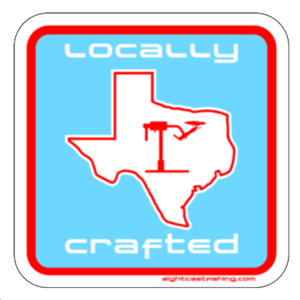 Sight Cast Locally Crafted Texas Vise Sticker