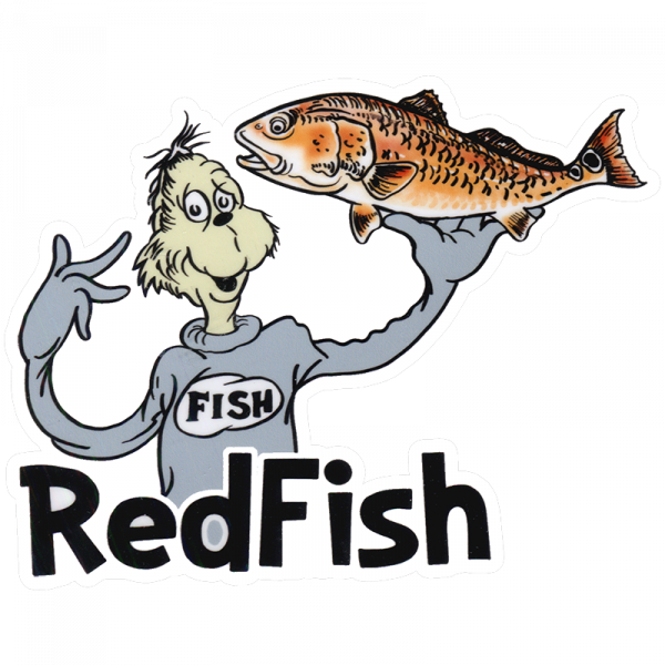 Josh May Red Fish Sticker