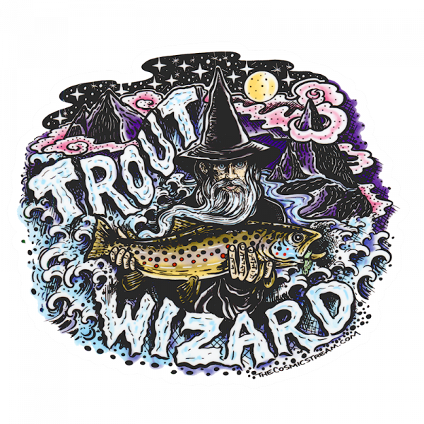 Josh May Trout Wizard Color Sticker