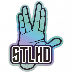 Fly Slaps Live Long and Prosper STLHD Holographic Steelhead Blue Sticker